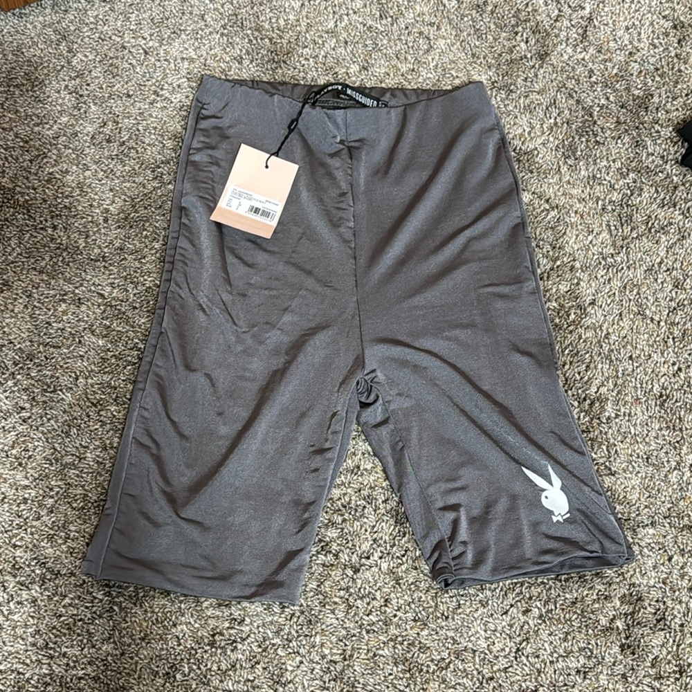 Missguided Playboy lifestyle soft cycling shorts